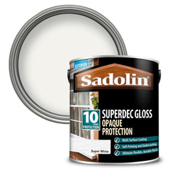 Superdec Opaque Woodstain Gloss - Super White
