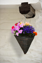 Willow Hanging Cone Basket