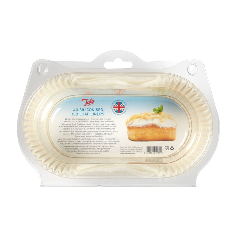 Siliconised Greaseproof Loaf Tin Liners (Set of 40)