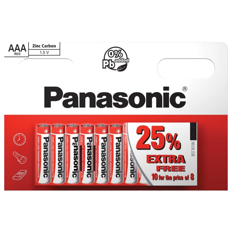 Zinc AAA Batteries