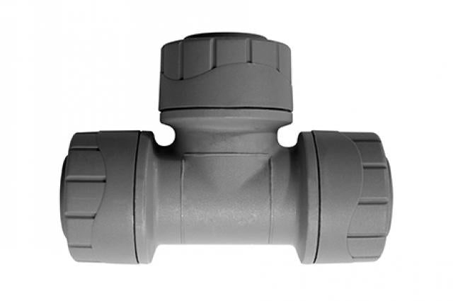 15mm Equal Tee Grey