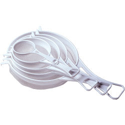 Strainer White Plastic Strainer, Nylon Mesh