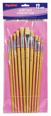 Wooden Handle Artist Brush Set