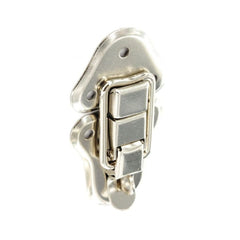 Case Clip with Padlock Loop Nickel Plated