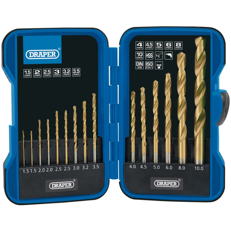 Titanium Nitride Coated HSS Drill Bit Set