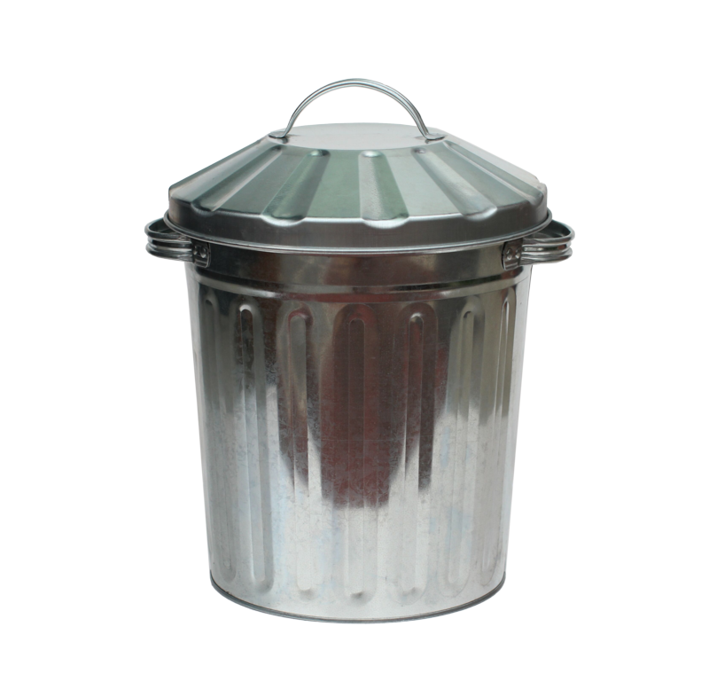 Mini Galvanised Bin