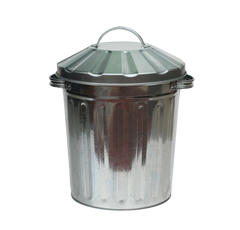 Mini Galvanised Bin