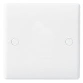 White Round Edge Blank Plate