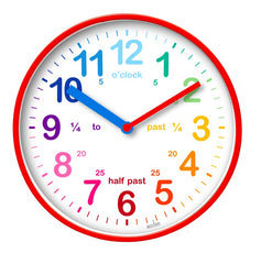 Wickford Kids Time Teach Clock 20cm