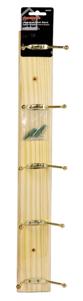 Hat and Coat Rack with 5 Hooks