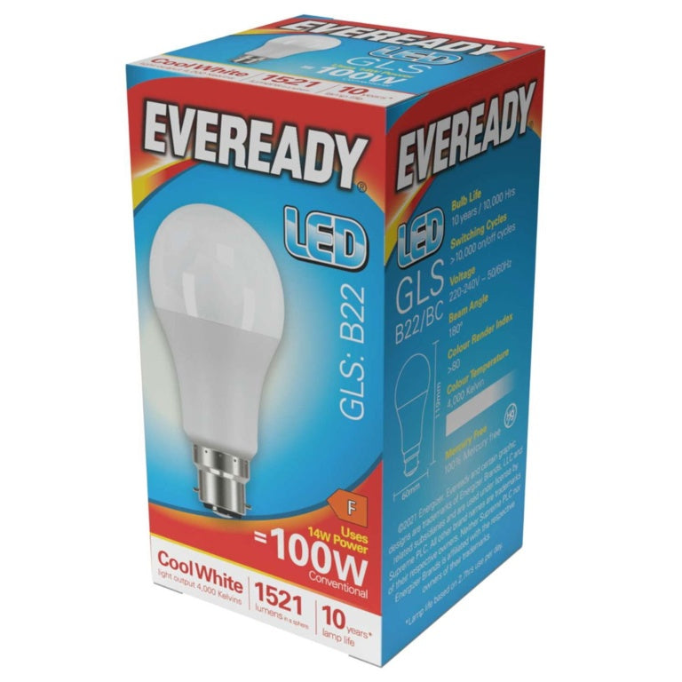 LED GLS Bulb B22
