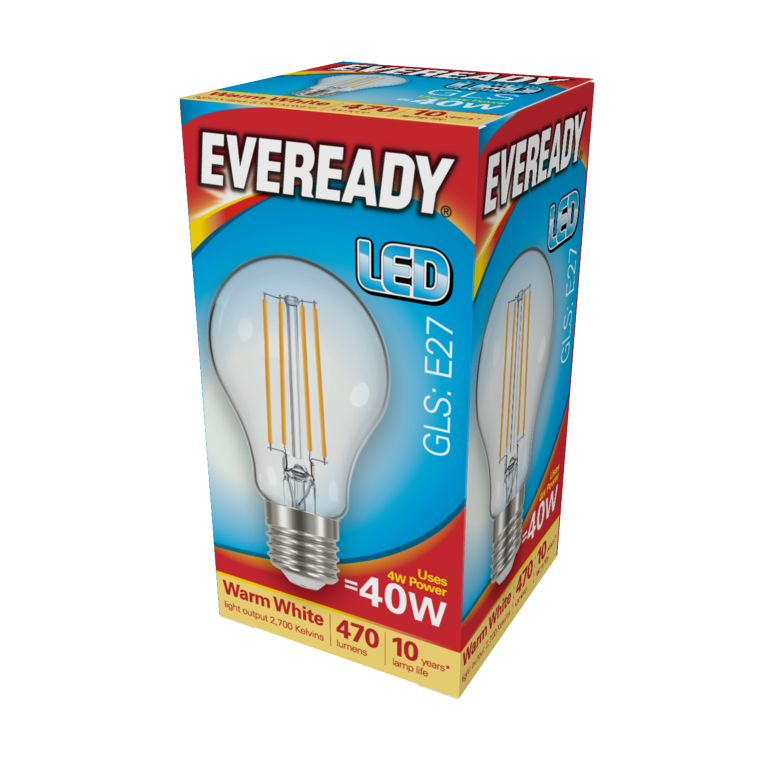 LED Filament GLS E27 470LM ES