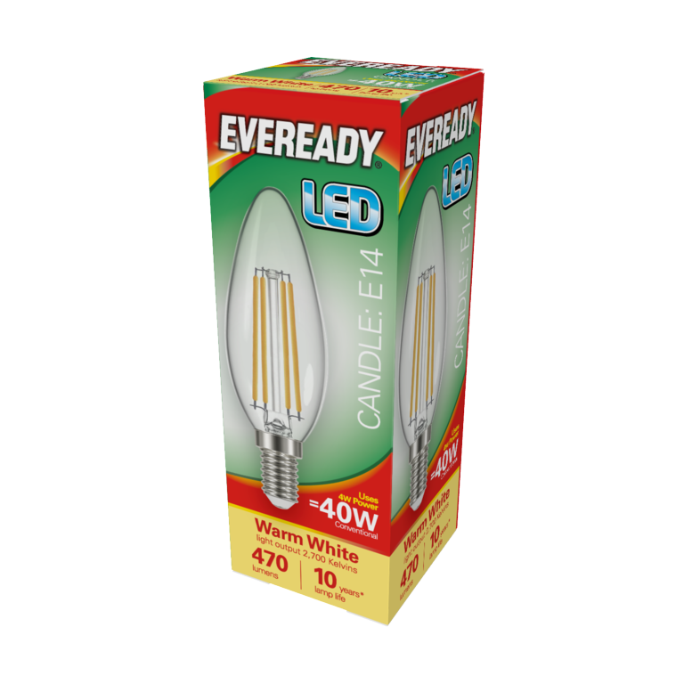LED Filament Candle 470LM E14 SES