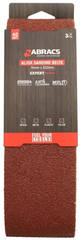 AL/OX Sanding Belt 75mm x 533mm