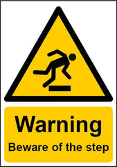 Danger Beware Step Sign