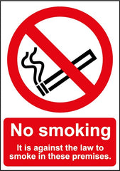 Against Law Smoking Sign
