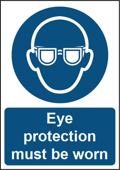 Eye Protection Must Be Worn Sign