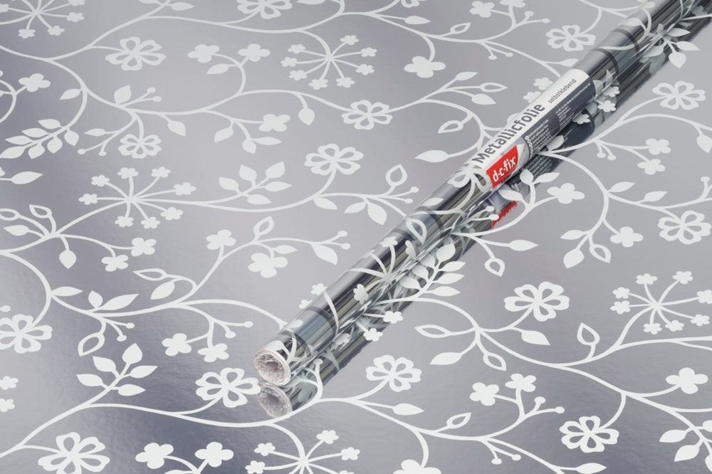 Self Adhesive Film - Metallic Flower Tendril