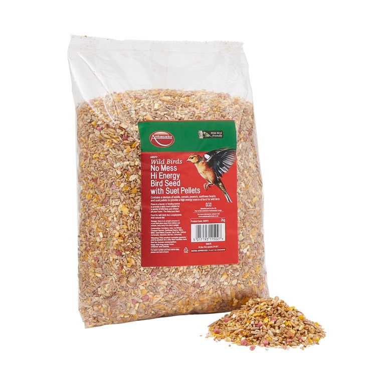 Hi Energy No Mess Bird Seed with Suet Pellets