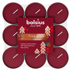 True Glow Fragrance Tealight Winterspice / Red