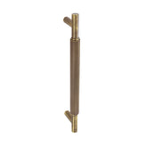 Solid Brass Knurled Handle 160mm