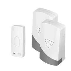 Plug-In Wireless Doorbell & 2 Chimes