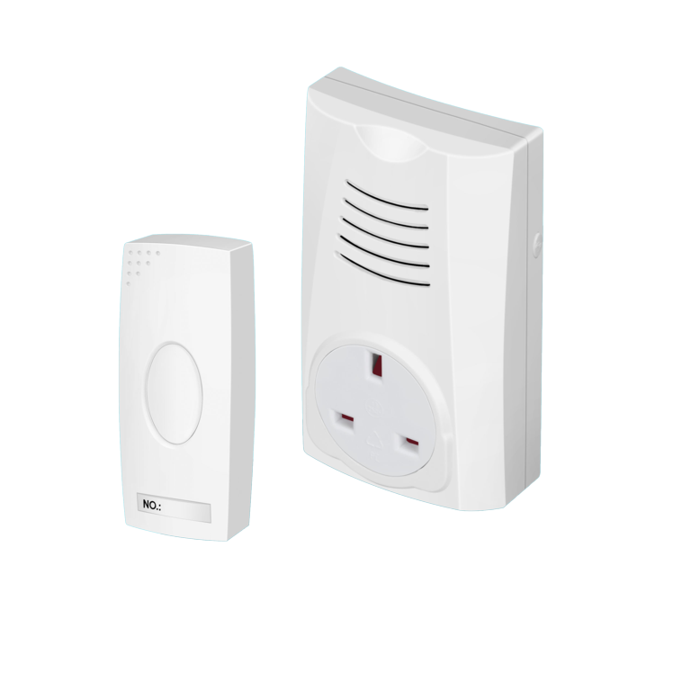 Plug Through Wireless Doorbell & Chime