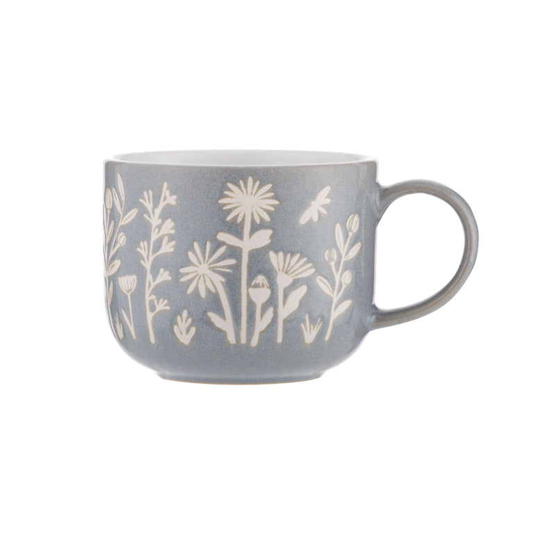 In The Meadow Blue Daisy Mug