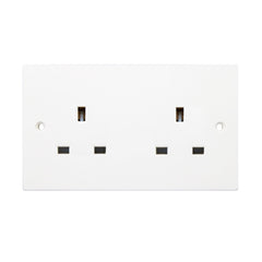 2 Gang Unswitched Socket
