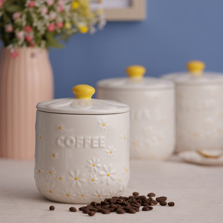 Daisy Coffee Jar