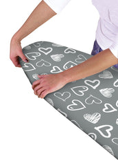 Ironing Board Cover Grey Hearts