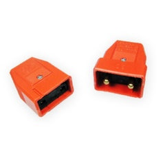 10A, 2 Pin Nylon Connector, Orange