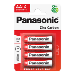 Zinc Carbon Batteries Pack 4