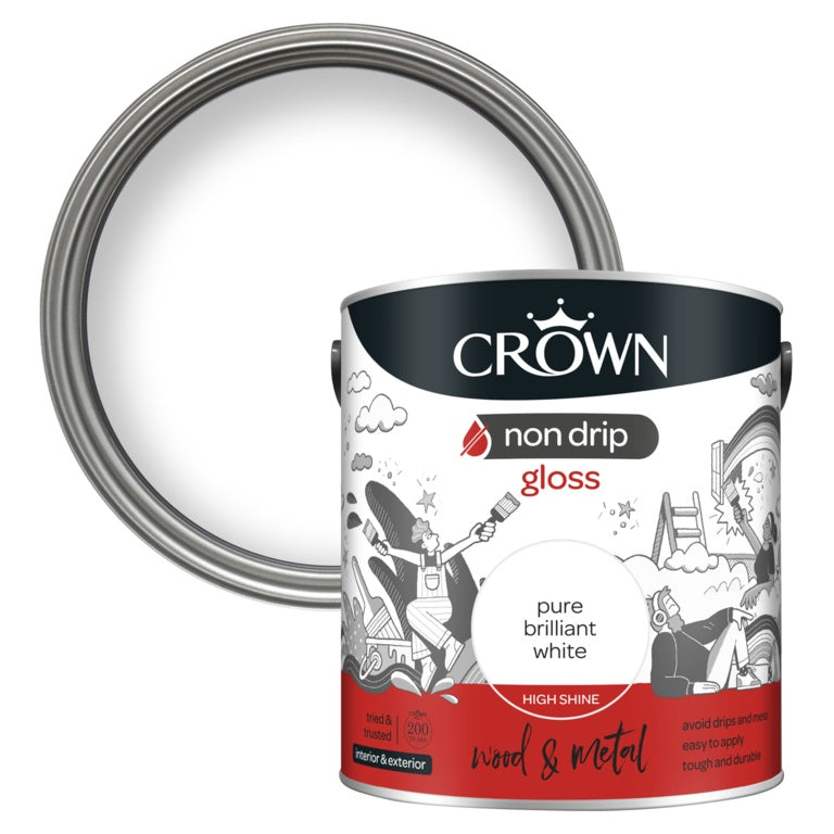 Non Drip Gloss Pure Brilliant White