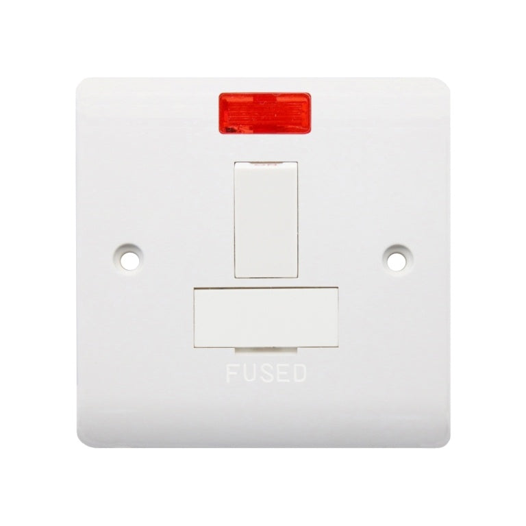 1 Gang Switched Fused Spur With Neon