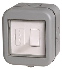 Weatherproof IP55 1 Gang Switched Fused Connection Unit