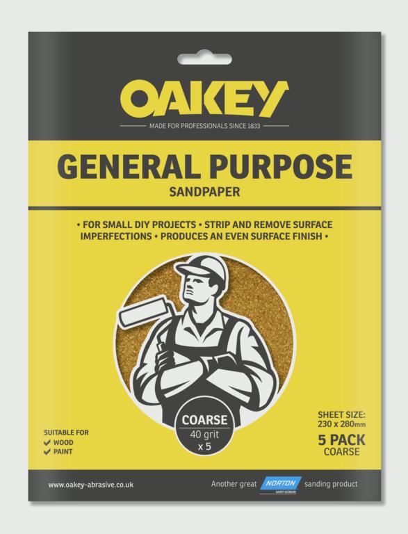 General Purpose Sandpaper 5 Pack