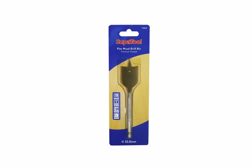Titanium Coated Flat Wood Drill Bits
