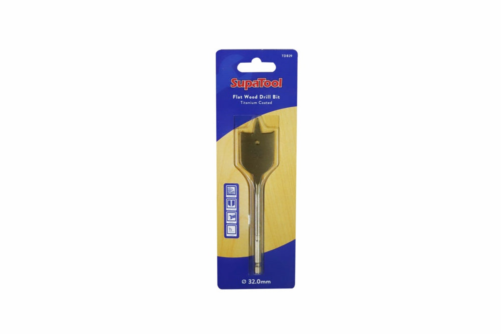 Titanium Coated Flat Wood Drill Bits
