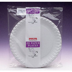 White Paper Plates (20)