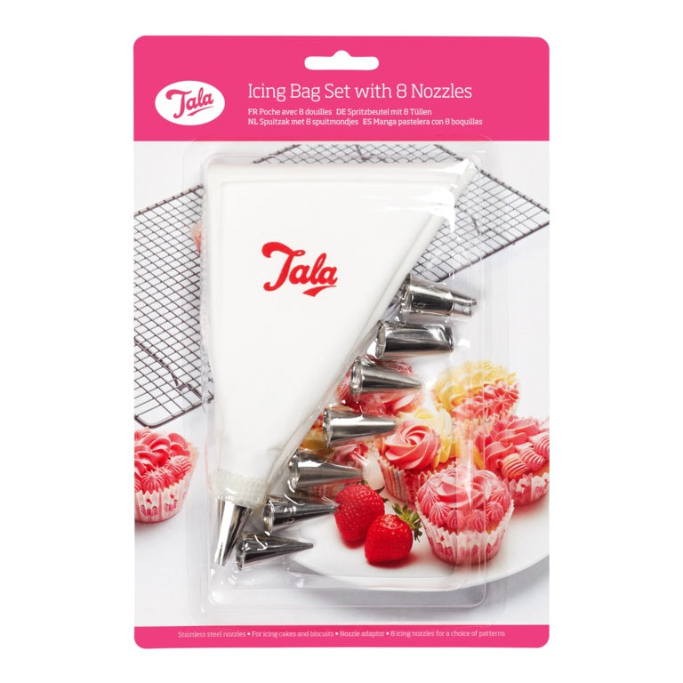 Icing Bag Set with 8 Nozzles