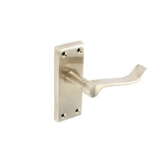 Brushed Nickel Scroll Latch Handles (1 Pair)