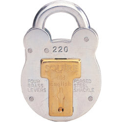 4-Lever Galvanised Steel - Old English Padlock