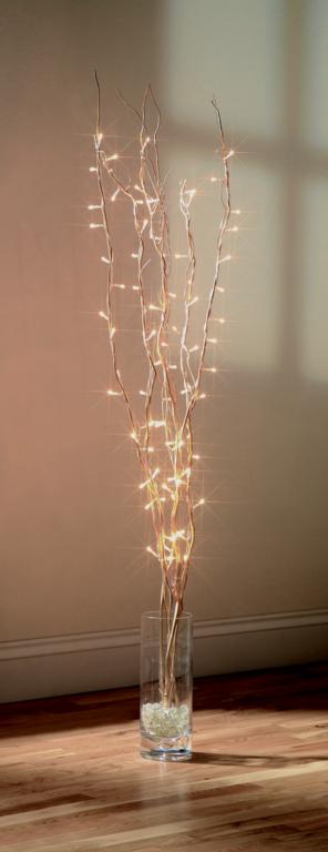 80 LED Gold Twig Lights