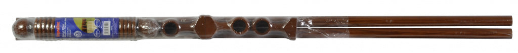Walnut Effect Wooden Curtain Pole