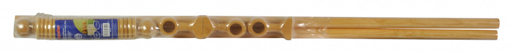 Beech Effect Wooden Curtain Pole