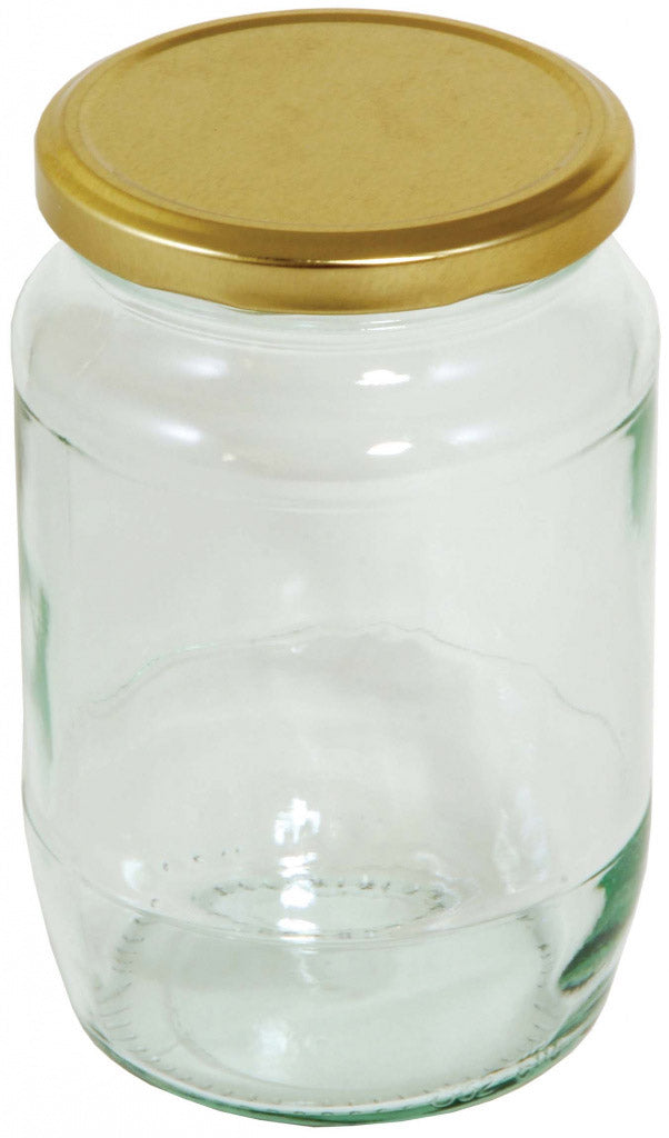 Round Preserving Jar With Screw Top Lid