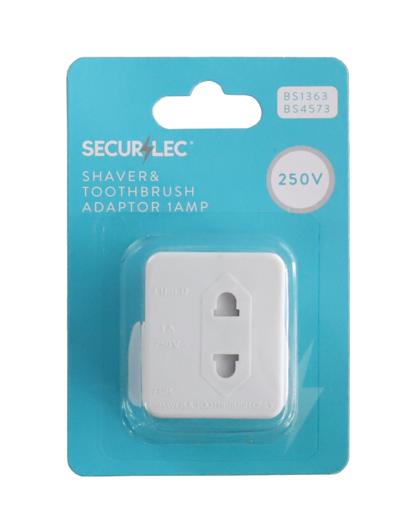 Fused Shaver & Toothbrush Adaptor 1 Amp