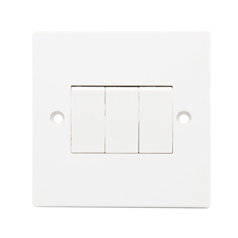 Square 3 Gang 2 Way Light Switch