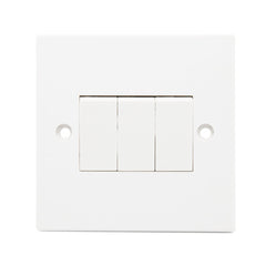 Square 3 Gang 2 Way Light Switch